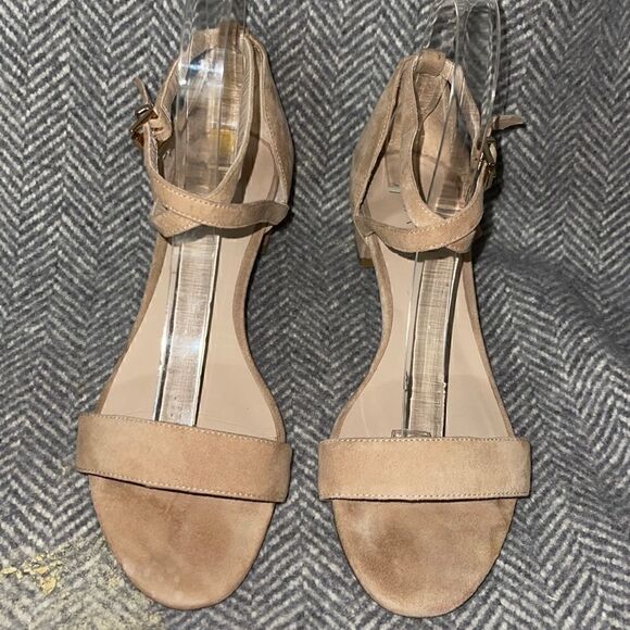 Raye sandals Womens size 37 suede leather cross strap block heel - Picture 2 of 8